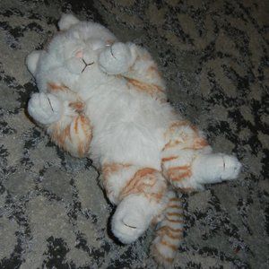 OSHKO Rare Lying Sleeping Tabby Cat Stuff Animal Plush